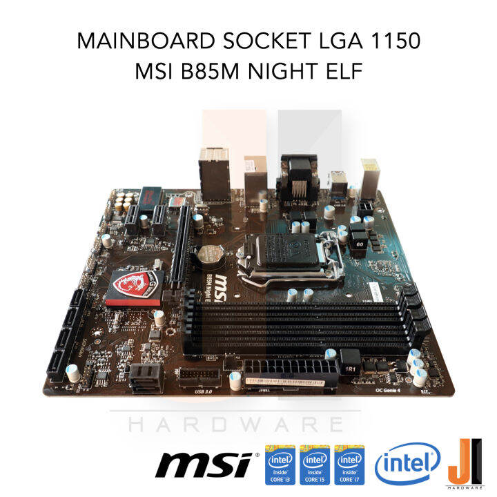 mainboard-msi-b85m-night-elf-lga1150-support-intel-core-i-gen-4xxx-series-สินค้ามือสองสภาพดีมีฝาหลัง-มีการรับประกัน