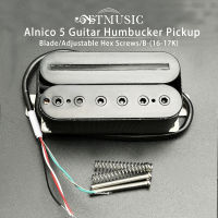 Alnico V กีตาร์ไฟฟ้า Humbucker Bladehex Screw Adjusting Dual Coil กีตาร์ Pickup 4-ดำเนินการ Cable Coil Splitting 16-17K