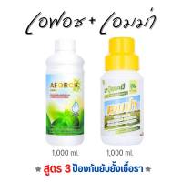 สารจับใบ เอฟอช  1 ลิตร + ปุ๋ยน้ำ เอมม่า 1 ลิตร ของแท้ สูตรบำรุงและ ยับยั้ง ป้องกันเชื้อรา รากเน่า ผลเน่า ใบไหม้