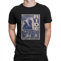 Backrock Band Slowdive Tour Newest Tshirt For Men Ride Slowdive Shoegaze Tour Poster Round Collar Pure Cotton T Shirt Hip Hop