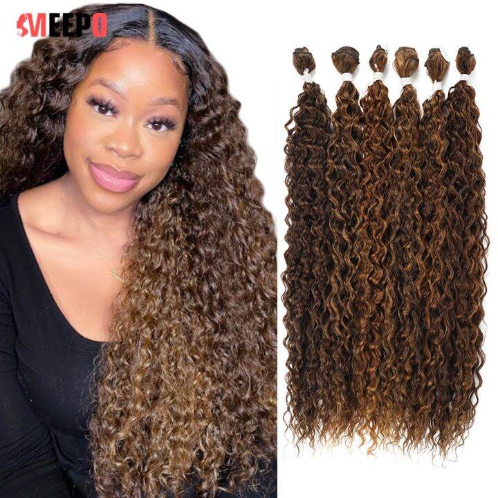 New 2023 Meepo Synthetic Weaving Hair Bundles Curly Organic Hair 65 80cm Super Long Natural 7910