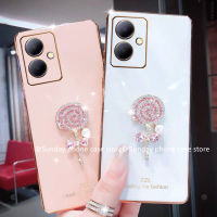 หรูหรา เคส Phone Case VIVO Y27 Y78 Y02T Y02A Y02 4G 5G 2023 เคส ใหม่2023ฝาหลังนิ่มประดับมุกอมยิ้มน่ารักแวววาวกันตก เคสโทรศัพท Cover