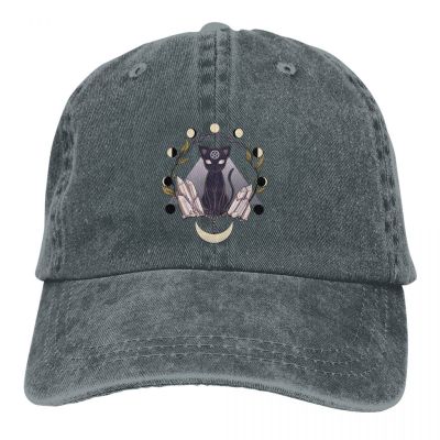 2023 New Fashion  Art Hat Peaked Cap Luna Black Cat Sun And Moon Personalized Visor Protection Hats，Contact the seller for personalized customization of the logo