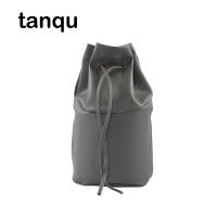 tanqu PU leather Inner Pocket Lining for Obasket Obag Pure Color Drawstring Handbag Insert for O Bucket O Bag