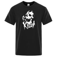 summer Men top Kill queen skull print anime oversized clothes High quality casual t shirt male Hip hop sport t shirts for male XS-6XL