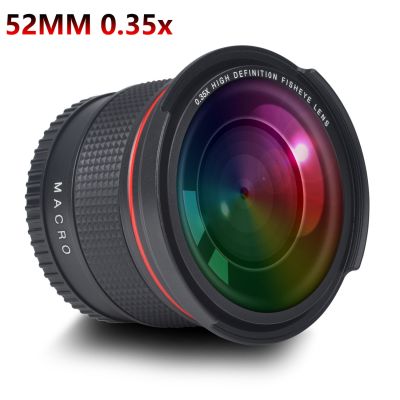 DuraPro 52MM 0.35x Fisheye Wide Angle Lens Macro Lens for Nikon D7100 D7000 D5500 D5300 D5200 D5100 D3300 D3200 D3100