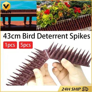 Anti Bird Pigeon Cat Anti-theft Repelling Spikes Fence Deterrent Plastic  Wall Spike