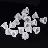 【CW】﹍☄▧  100Pcs Silicone Ink Cup Permanent Makeup Eyebrow Pigment Caps Supplies