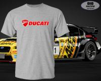 เสื้อยืด RACING เสื้อซิ่ง BIGBIKE [เทา] [DUCATI]