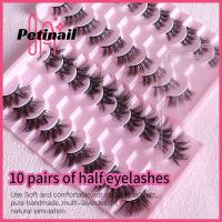 PETINAIL ขนตาฟูสำหรับผู้หญิง10คู่ขนตาปลอมต่อขนตาขนตายาวหนาขนตามิงค์ปลอม