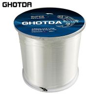 GHOTDA 500เมตร3.4 ~ 28.6lb เอ็นตกปลาล่องหนเส้นเดี่ยวสีดำเส้นบินตกปลาน้ำแข็งสีใสสายไนล่อนสายเอ็นตกปลา DYX3824