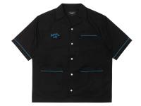 NicefeetTH - acmé de la vie SCRIPT LOGO OPEN COLLAR Shirt (BLACK)