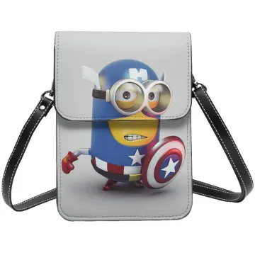 LIGHTER HOUSE™ Cartoon Minions Sling Bag Silicone Wallet Card