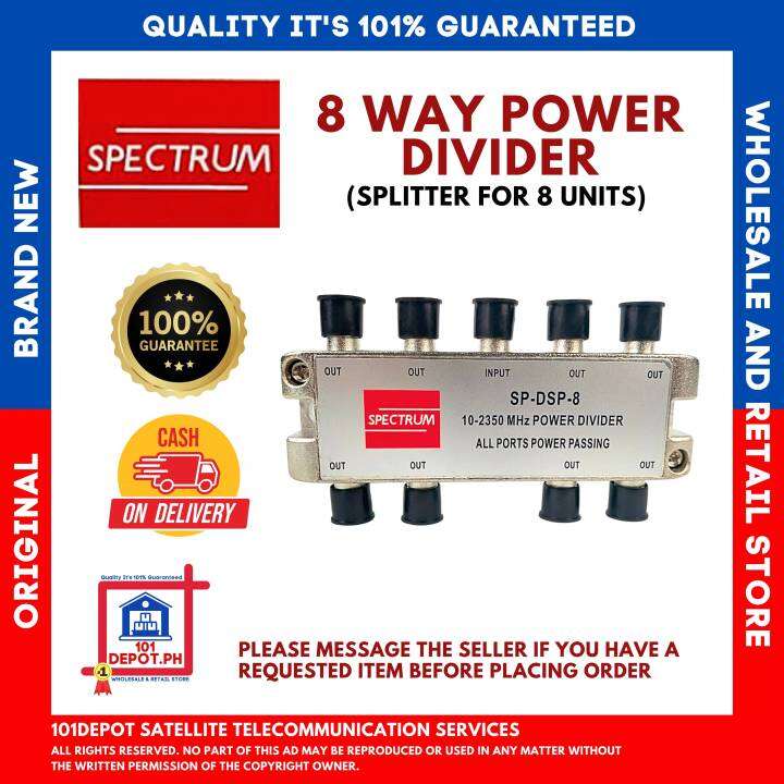SPECTRUM 8 WAY POWER DIVIDER (splitter) Lazada PH