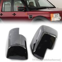 ₪ rfefefewfeerew 1 Par Preto Do Espelho Retrovisor Carro Tampas Para Rover LR2 LR3 Descoberta 3 Freelander 2 Range Sport