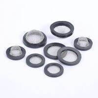 ✇❧◑ 10pcs/set Rubber Gaskets Filters 1/2 3/4 O-Ring Sealing Hose Stainless Steel Flat/Raised Net Mesh Washer Protect Faucet Valve