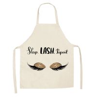 1 Pcs Eye Pattern Cotton Apron Adult Bibs Home Cooking Baking Coffee Shop Cleaning Aprons Kitchen Accessories