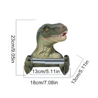 Resin Dinosaur Toilet Paper Holder WC Tissue Rack Bathroom Wall-mounted Punch-free Shelf Tissue Rack Roll Paper Hanger Rack