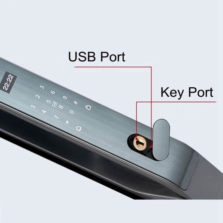 ประตูล็อคอัจฉริยะ-wifi-แอปรีโมทคอนโทรลรหัสผ่านสำหรับเก็บลายนิ้วมือการ์ด-ic-กุญแจอิเล็กทรอนิกส์ปลดล็อคอัตโนมัติด้วยภาพจากกล้อง