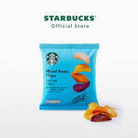 Starbucks Mixed Root Chips Seasalt สตาร์บัคส์มันหวานหลากสี ผสมเผือกทอดอบกรอบรสเกลือทะเล 30 กรัม A9000328