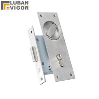 True quality 304 stainless steel Interior background Invisible door lock Pull ring handle  Fire channel door European standard Door Hardware