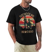 Vintage Stevie-Nicks Rock Band Rumours T-Shirt Kawaii Clothes Anime T-Shirt Mens Plain T Shirts