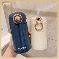 YINSH 400ml โมชั่น แบบพกพาได้ ป้องกันการรั่วซึม กระติกเก็บความร้อน ขวดน้ำน้ำ แก้วกาแฟแก้ว ถ้วยดื่มน้ำ