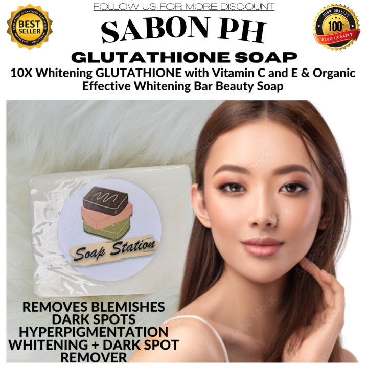 GLUTATHIONE SOAP WHITENING + DARK SPOT REMOVER Whitening Bar Beauty