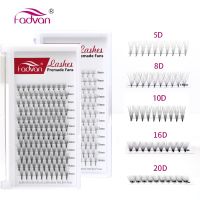 Fadvan Premade Volume Fan Eyelash Extension Supplies Short Stem 8 14 Mix Soft 3D/5D/6D/10D Premade Volume Fan Lashes Extensions