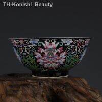 【hot】▧☈ Kangxi Enamel Tangled Bowl Antique Jingdezhen Hand-painted Chinese Ornaments