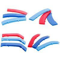 3pcs Car Front Grille Trim Strips Cover Motorsport Stickers For BMW F30 F10 3 5 Series M Power Performance Accessories