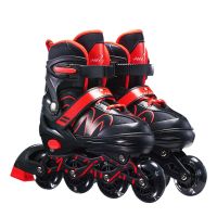 Inline Children Roller Skates Shoes Ajustable Skating Shoes Speed Wheels Shoes Sneakers For Boys Girls Outdoor Gym Patines Training Equipment