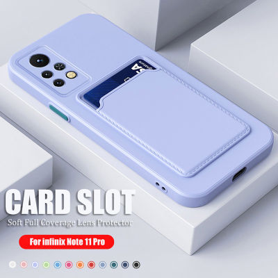 Infinix Note 11 Pro/note 11S /Note 10 /Note 10 Pro/note 10 Pro NFC Phone Case Straight Edge Soft Silicone Full Coverage ปลอกกันกระแทกฝาครอบกระเป๋าสตางค์ช่องเสียบการ์ดเคสโทรศัพท์ซิลิโคน-E5