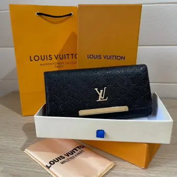 DOMPET PRIA LV DAMIER LOGO EMBOSS PREMIUM + FREE BOX in 2023