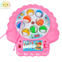 SS【ready stock】Fishing  Toy Children Electric Rotating Parent-child Interaction Early Education Fishing Toy