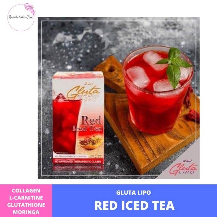 ⊕♈ BEAUTAHOLIC Gluta Lipo Red Iced Tea Original Detox Slimming
