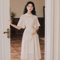 Chinese Dress Qipao Cheongsam Dresses Vintage National Cheongsams Summer 2021 Modern Chiffon Dresses For Wedding Party 30826