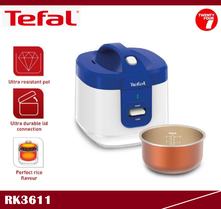 TEFAL Everforce Mechanical Rice Cooker RK3611 RK361165 (8 cups) Lazada