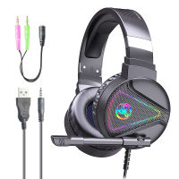 Gaming Headset Gamer 7.1 Surround Sound USB 3.5mm Wired RGB Light Game Headphones with Microphone for Tablet PC Xbox One 360