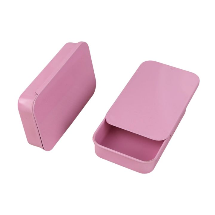 10pcs-metal-rectangular-empty-mini-tin-box-bins-jar-slide-cover-storage-box-portable-containers-push-organizer-candy-pill-cases