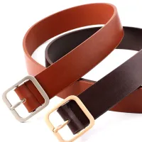 【GON】Womens Belt Lady Girl Leather Boho Metal Buckle Waistband Vintage Gift