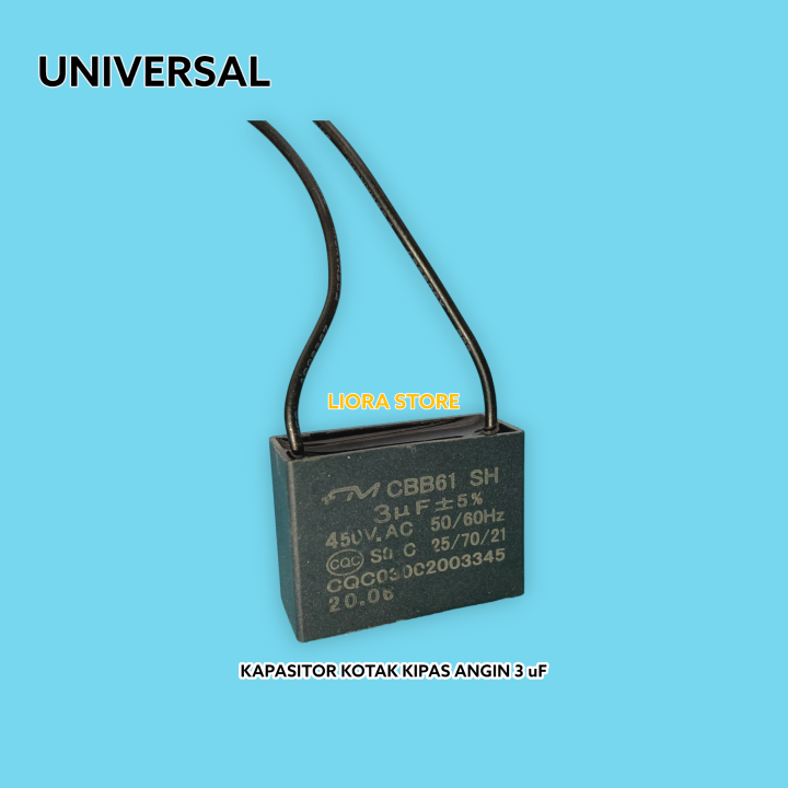 KAPASITOR KIPAS ANGIN 3 M KAPASITOR 3 MIKRO CAPASITOR 3 MICRO 3UF