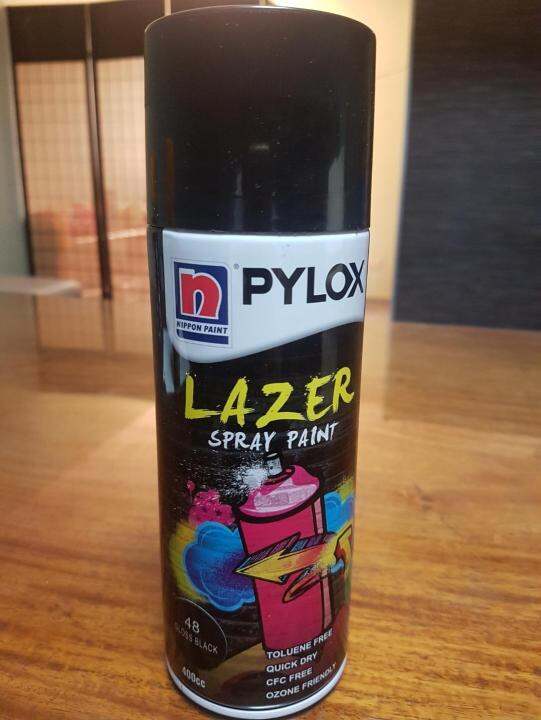 Pylox Spray Paint 48 Gloss Black Lazada PH
