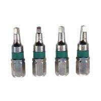 4 Pcs 1/4" Hex 25mm Length 2.3mm x 2.3mm Square Head Screwdriver Bits