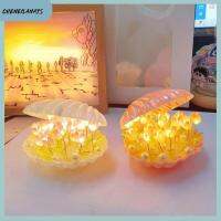 CHENEILANA9S ใช้พลังงานแบตเตอรี่ เซรามิค DIY SHELL TULIP Night Light รูปร่างดอกทิวลิป ดอกไม้20ดอก ไฟบรรยากาศทิวลิป ของใหม่ งานทำมือ ไฟกลางคืน LED สำหรับ3D ห้องนอนและห้องนอน