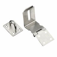 Cabinet Hasp 90 Degrees Latch Lock For Padlock Gate Door Shed Box Drawer Seamless Base Furniture Stainless Steel Door Hardware