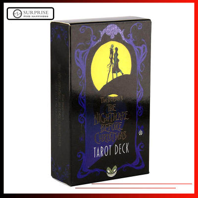 【สหรัฐอเมริกา Stock 】78แผ่น Nightmare Before Christmas ดาดฟ้าไพ่ทาโรต์