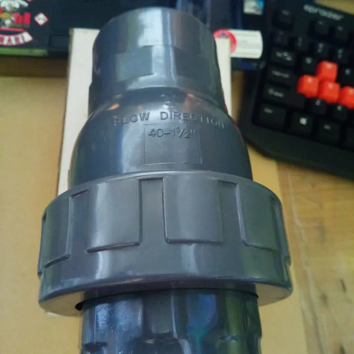 Swing Check Valve / Flow Direction PVC DN 40 / 1.1/2" inch Lazada