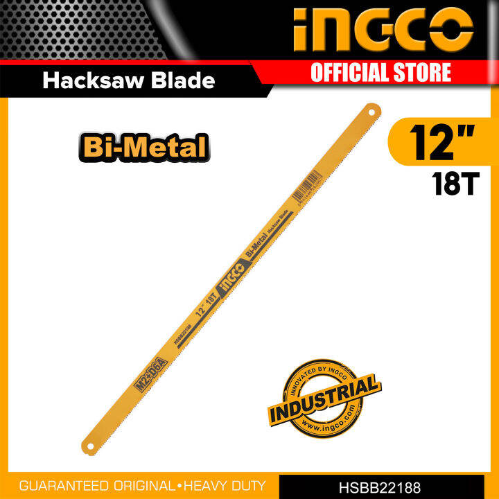[1PC ONLY] INGCO HSBB22188 BiMetal Hacksaw Hack Saw Blade 18T , 12