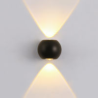 6W Round Ball Wall Lamp Bedroom Bedside Corridor Aisle Staircase Ho Project Wall Light Outdoor Waterproof Wall Lights